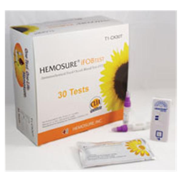 Hemosure Hemosure iFOB: FOB Test Kit CLIA Wvd 30ct 30/Bx