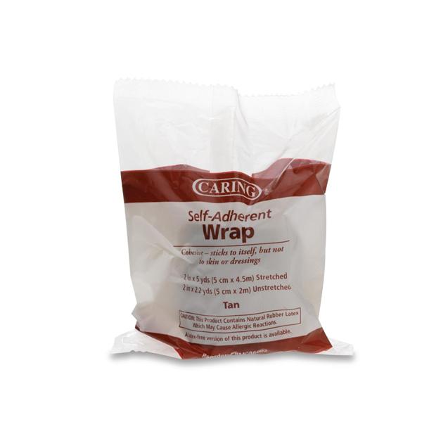 Medline Industries  Bandage Caring Compression Elastic 2"x5yd Ltx NS Chsv Tan 36/Ca