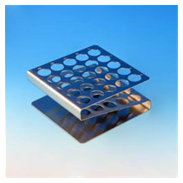 Globe Scientific  Test Tube Rack 12-13mm/ Z Shape 25 Place Ea