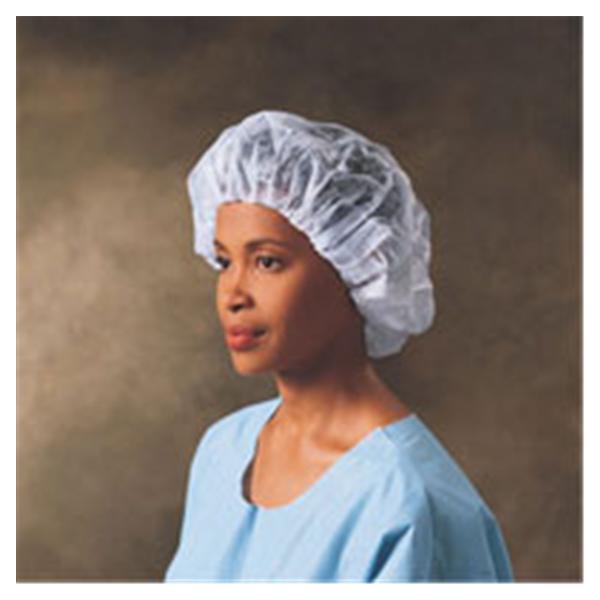 O & M Halyard Cap Bouffant 27 in Large Blue 300/Ca