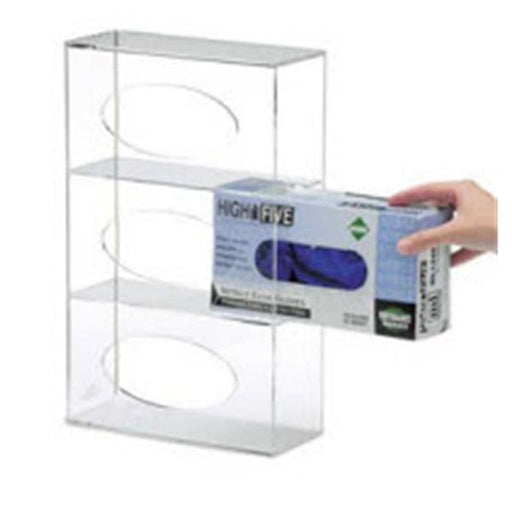 Phlebotic Glove Box Holder Acrylic Triple Clear Side Loading Ea (3615)