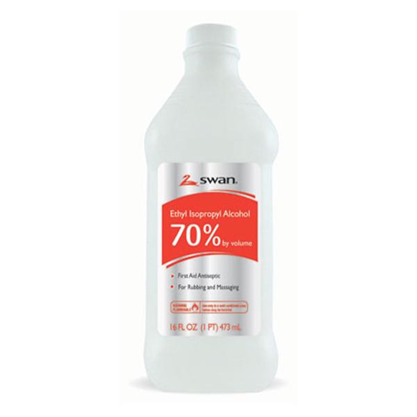 Cumberland Swan Ethyl Rubbing Alcohol Solution 70% 16oz/Bt, 12 BT/CA (1000032333)
