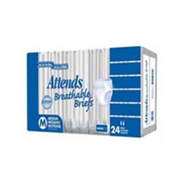 Attends Healthcare Products Brief Attends Classic Adult Unsx Reg 44-56" Hvy/Svr White 3x24/Ca