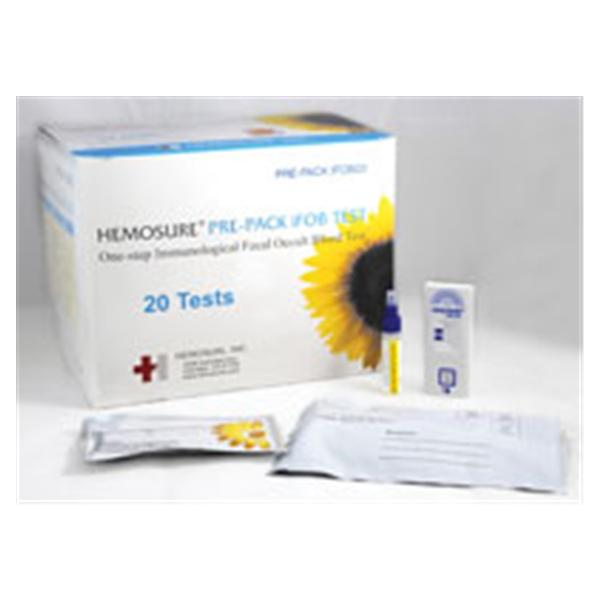 Hemosure Hemosure iFOB FOB Test Kit CLIA Wvd 20ct Prpk 20/Bx