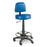 Winco Stool Laboratory Moss Green 5 Leg Casters Backrest Ea