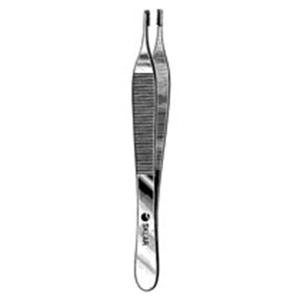 Sklar Instruments Forcep Tissue Adson 4-3/4" Straight 9x9 Side Grasping Teeth SS Ea