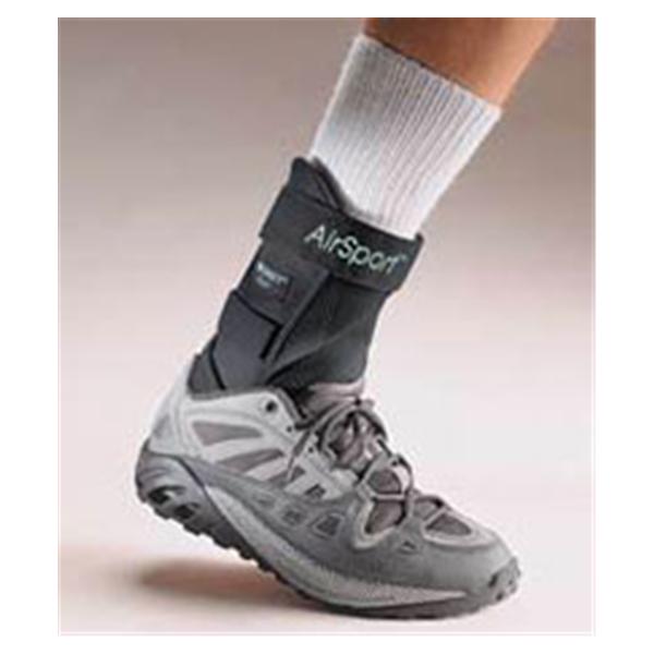 DJO Brace Stirrup Airsport Adult Ankle Plstc/Fm Blk Sz XL Left Ea