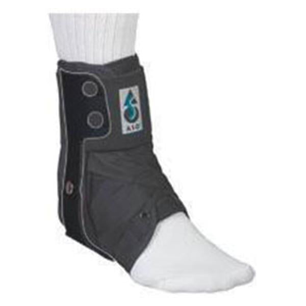 Medical Specialties Brace Stabilizing ASO Ankle Nylon/Plastic Black Size Small Ea