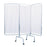 Drive Medical Designs Screen Privacy Aluminum 3 Panel White Ea