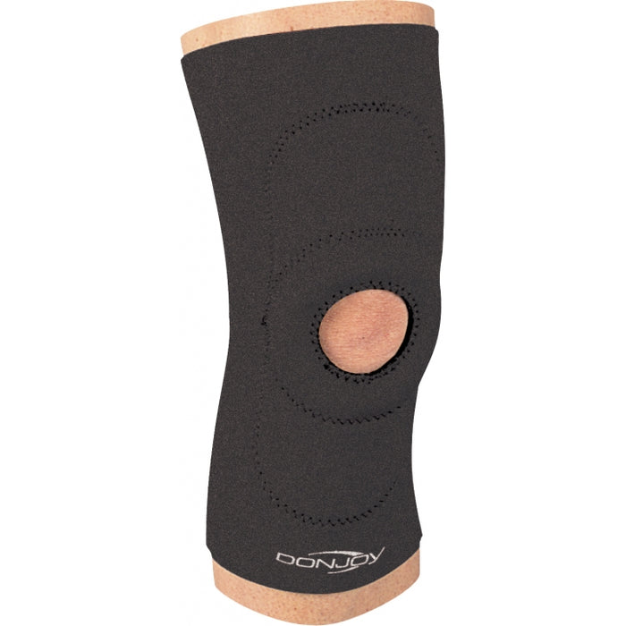 DJO Global DonJoy Adjustable Patella Donut Support - Drytex Adjustable Patella Donut Knee Support, Black, Size L - 11-0549-4-06000