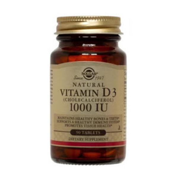 Solgar Vitamin & Herb Vitamin D3 Supplement Tablets 1000IU 180/Bt — Grayline Medical