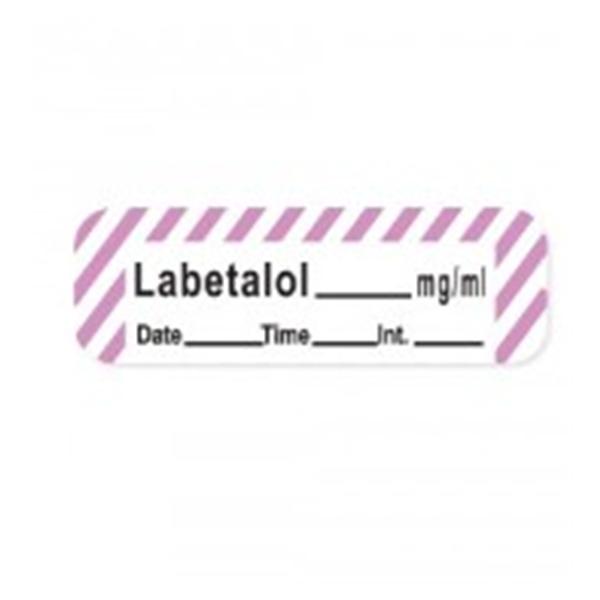 TimeMed a Div of PDC Label Labetalol Anesthesia 1.5x.5 Perm White/Violet Stripe 600/Rl