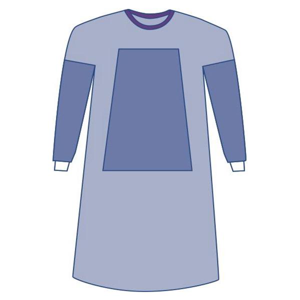 Medline Industries  Gown Surgical Aurora Large Blue 30/Ca