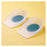 Hely & Weber Cup Heel Silicone White/Blue Size Large Universal 1/Pr