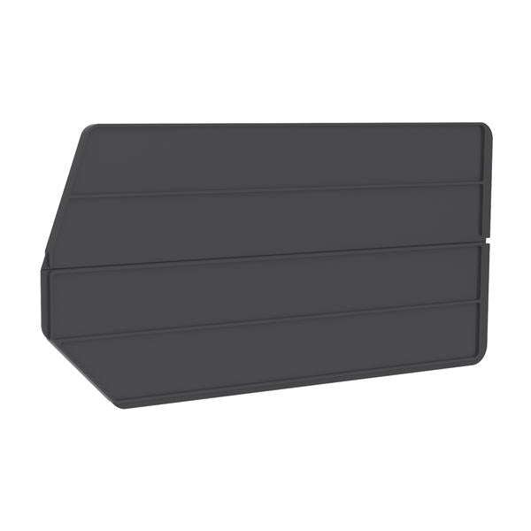 Akro-Mils Divider Bin 17-3/32x5/16x8-3/8" Black Polymer f/ 30265 Akrbn 6/Pk