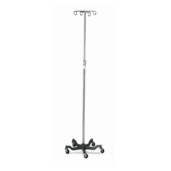 Medline Industries  IV Pole 46.75-81" Aluminum 2/Ca