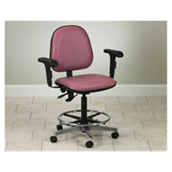 Clinton Industries Stool Laboratory Epic Series 5 Leg/Casters Backrest Ea
