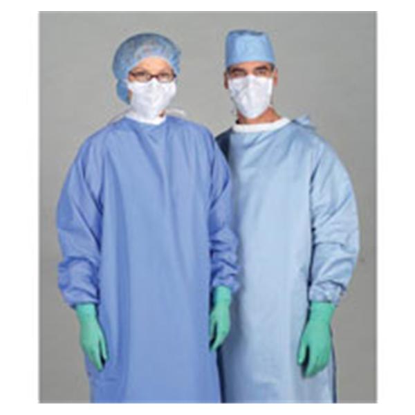 Medline Industries  Gown Surgeon Blockade X-Large Ceil Blue 12/Ca