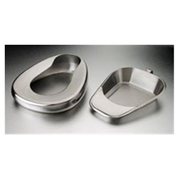 Dukal oration Bedpan Commode Silver Stainless Steel 6/Bx