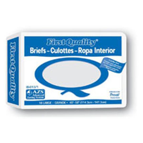 First Quality Products Brief Prevail Adult Unsx Sm 20-31" Mod/Hvy Odor Guard White 96/Ca