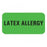 TimeMed a Div of PDC Label "Latex Allergy" .75x1.5" Green 1000/Rl 1000/Rl