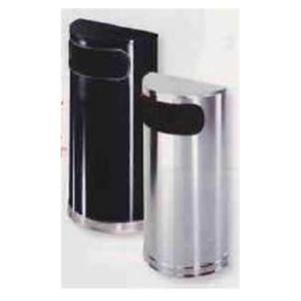 Rubbermaid Container Waste Steel 9gal Satin Stainless Steel Half Round Ea
