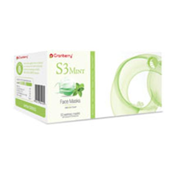 Pro2 Solutions Face Mask Earloop Cranberry S3 ASTM Level 2 Green Mint 50/Bx, 8 BX/CA (S3090G)