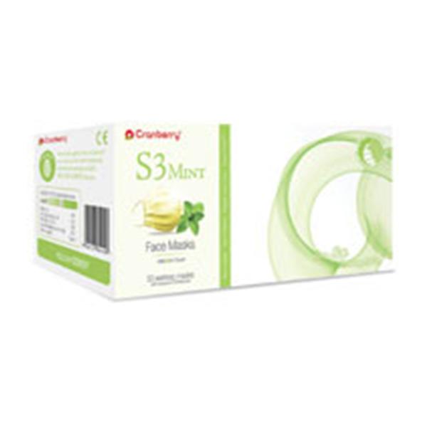Pro2 Solutions Face Mask Earloop Cranberry S3 ASTM Level 2 Yellow Mint 50/Bx, 8 BX/CA (S3090Y)