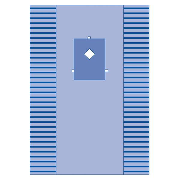 Medline Industries  Drape Thyroid Surgical 5x5" Diamond Fenestrated 77x121 Strl 10/Ca