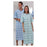 Fashion Seal Gown Patient Poly/Ctn 1Sz 51" Unsx Blu Flgr Ang Bck Adlt Ea (719-NS)