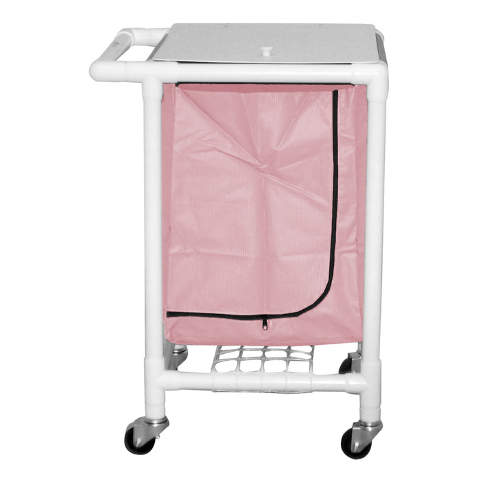 Larger Capacity Single PVC Hamper Carts
