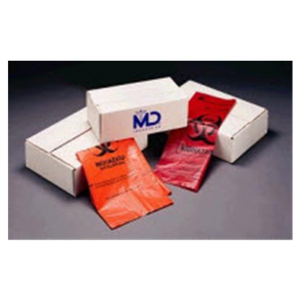 Medegen Medical Products Bag Biohazard 14x19" HDPE Red/Black Symbol Autoclavable 200/Ca