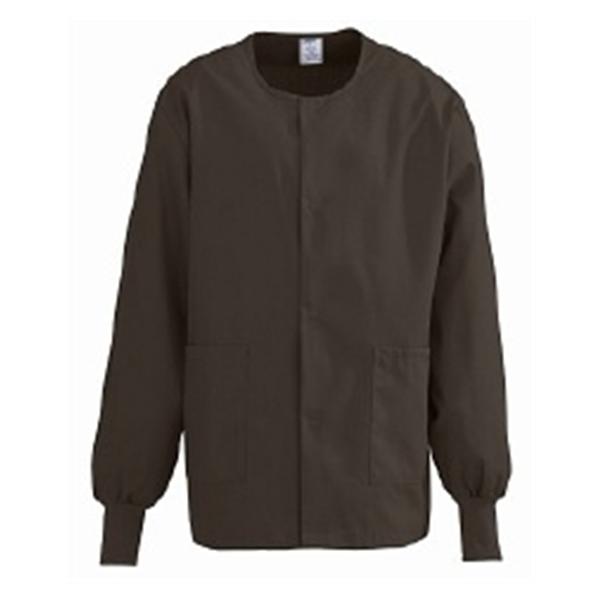 ComfortEase by Medline Jacket Warm-Up Poly/Ctn ComfortEase Unsx Brn Sm 2Pckt Ea