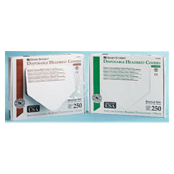 Henry Schein  Cover Headrest HSI 14.5 in x 10 in White Plastic 250/Bx, 10 BX/CA (L3CPWS)