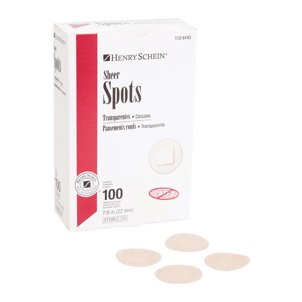 Henry Schein  Bandage Spot Sheer 7/8" Flexible Flesh LF 100/Bx, 150 BX/CA (1126143)