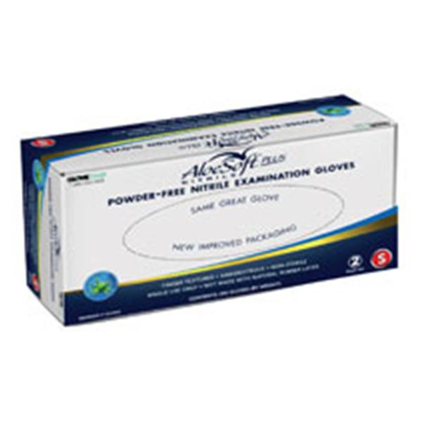 Glove Club Gloves Exam AloeSoft Plus PF Nitrile Latex-Free Sm Blue 200/Bx, 10 BX/CA (112-6403)
