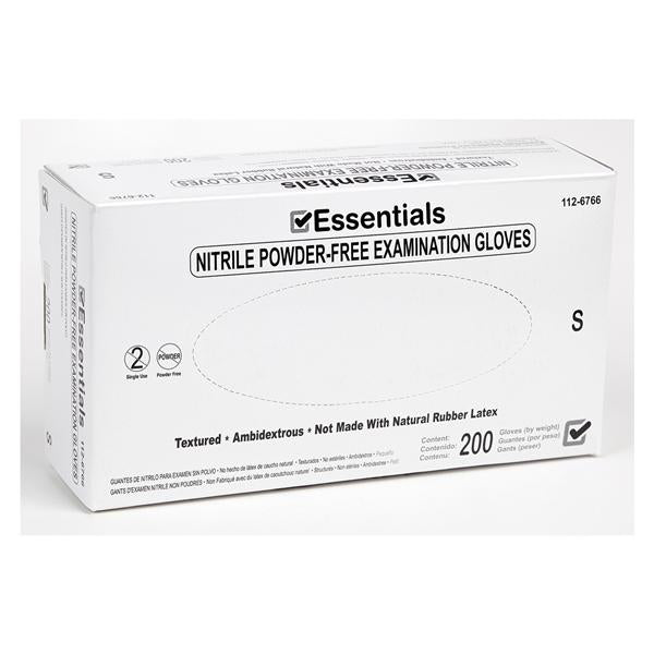 Essentials Healthcare Products Gloves Exam Essentials PF Nitrile Latex-Free Sm Periwinkle 200/Bx, 10 BX/CA (1126766)