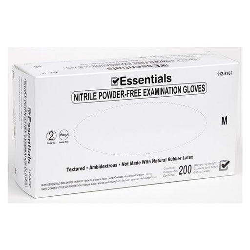 Essentials Healthcare Products Gloves Exam Essentials PF Nitrile Latex-Free Md Periwinkle 200/Bx, 10 BX/CA (1126767)