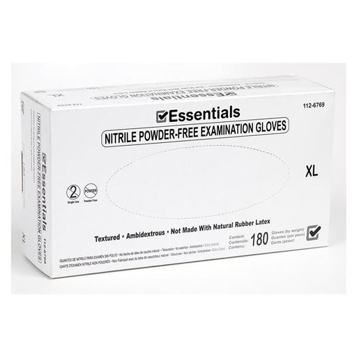 Essentials Healthcare Products Gloves Exam Essentials PF Nitrile Latex-Free XL Periwinkle 180/Bx, 10 BX/CA (1126769)