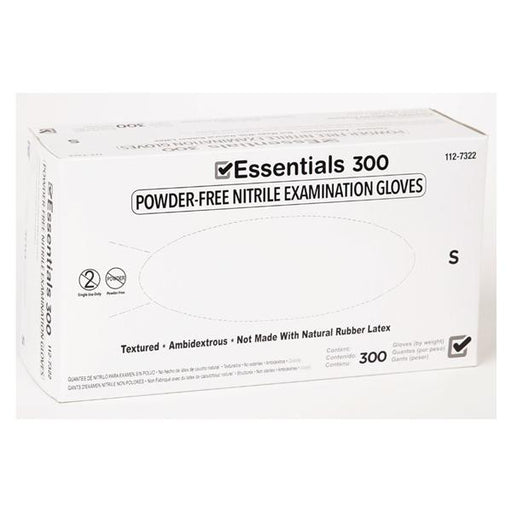 Essentials Healthcare Products Gloves Exam Essentials 300 PF Nitrile Latex-Free Sm Indigo 300/Bx, 10 BX/CA (1127322)