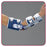 Deroyal Industries  Splint Dynamic DeROM Elbow White/Blue Size Large Right Ea