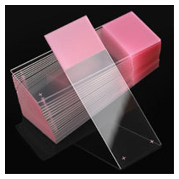 Globe Scientific  Diamond Microscope Slide 25x75mm Pink 72x20/Ca
