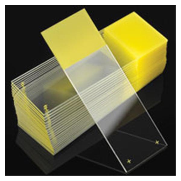 Globe Scientific  Diamond Microscope Slide 25x75mm Yellow 72x20/Ca