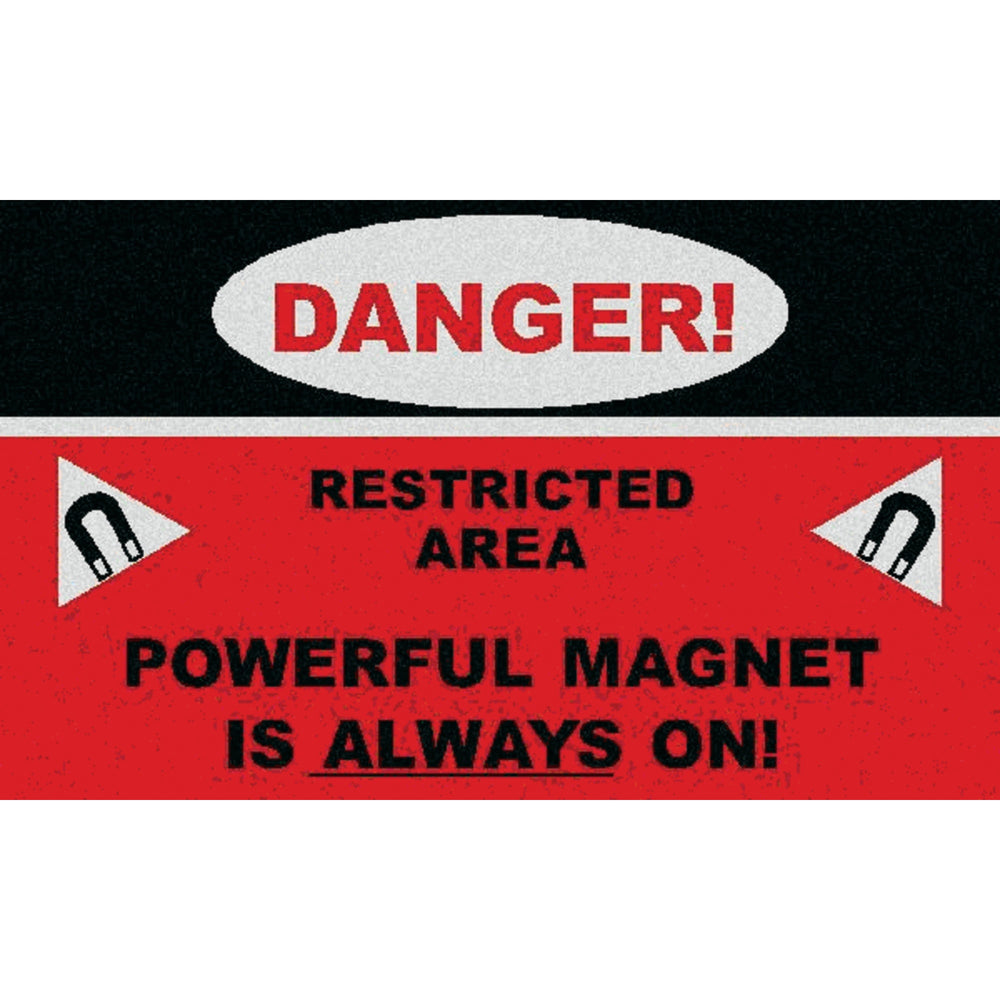 DANGER Carpeted Floor Mat