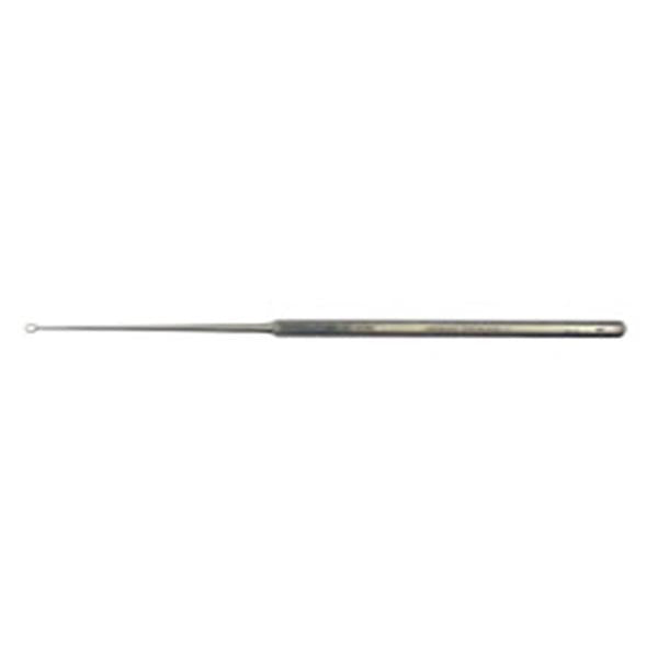 BR Surgical Curette Ear Buck 6-1/2" #0 Blunt Loop Tip Angled Grmn SS Ea