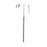 BR Surgical Curette Ear Buck 6-1/2" #1 Blunt Loop Tip Angled Grmn SS Ea
