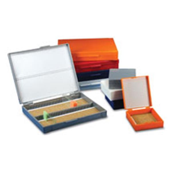 Globe Scientific  Slide Box For 3x1" Microscope Slides Gray Ea