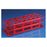 Globe Scientific  Test Tube Rack 30mm 24 Place Red Ea