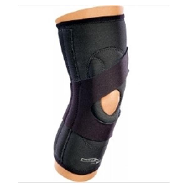 DJO Sleeve Support Lateral "J" Adult Knee Drytx Blk Sz XL Left Ea