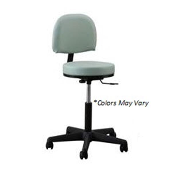Oakworks Stool Exam Premium 5 Leg/Casters Backrest Ea